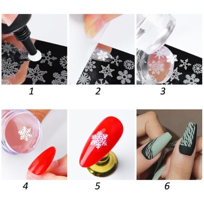 Sello pinta uñas Estampador silicona FK22B-120