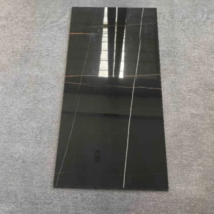 Azulejo adhesivo 60 x 30 negro satinado pegatina decorativa FK23D-248