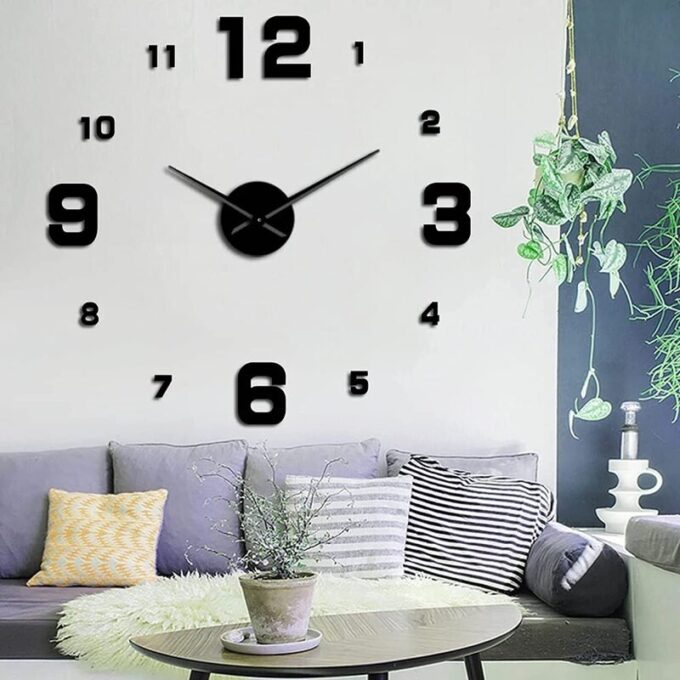 Reloj pared, 40cm diseño pegatina sticker 3D FK22B-146