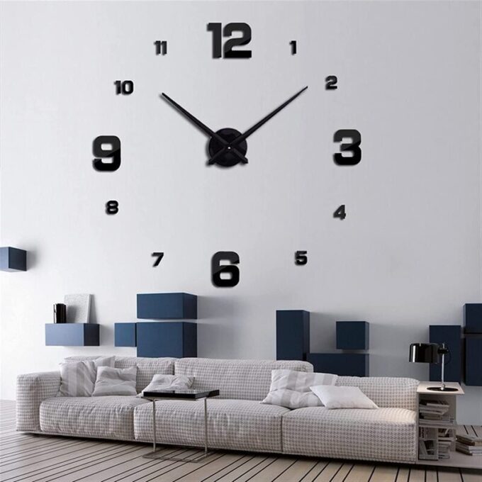 Reloj pared, 40cm diseño pegatina sticker 3D FK22B-146