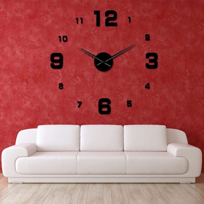 Reloj pared, 40cm diseño pegatina sticker 3D FK22B-146