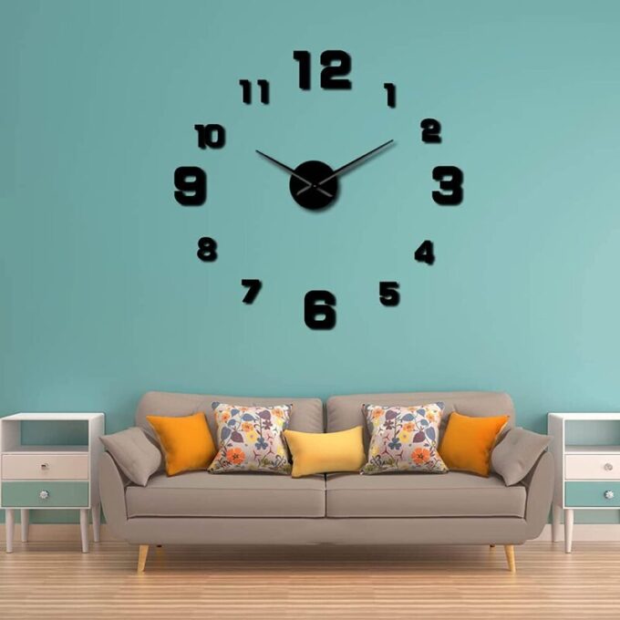 Reloj pared, 40cm diseño pegatina sticker 3D FK22B-146