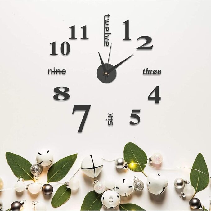 Reloj pared, 40cm diseño pegatina sticker 3D RELOJ DE PARED FK22B-150
