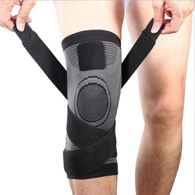 Rodillera ortopedica ajustable de compresion con velcro SHARK-001