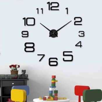 Reloj pared diseño pegatina sticker 3D FK23B-01