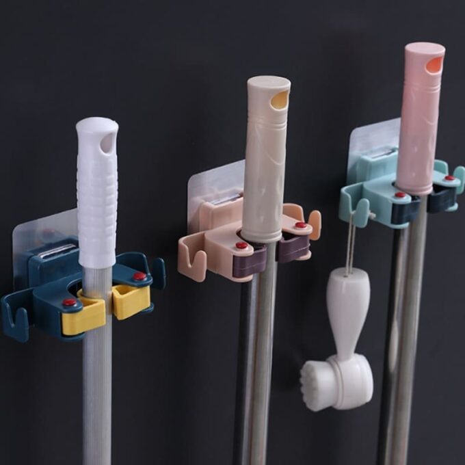 Soporte para escobas traperos gancho adhesivo FK23C-18