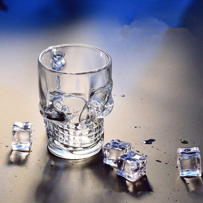 Vaso de Calavera setx6 unds en vidrio de lujo para whisky FK23B-67