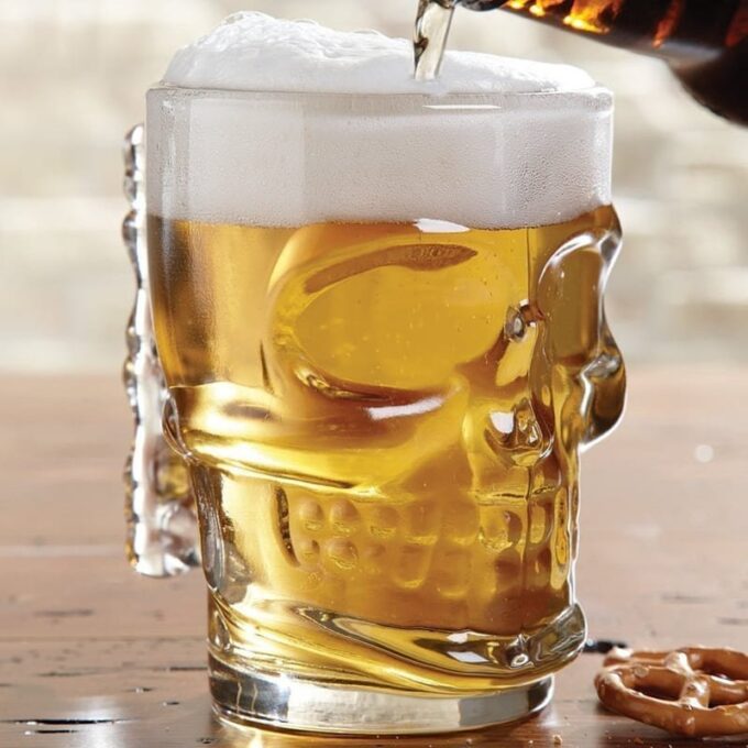 Vaso de Calavera setx6 unds en vidrio de lujo para whisky FK23B-67