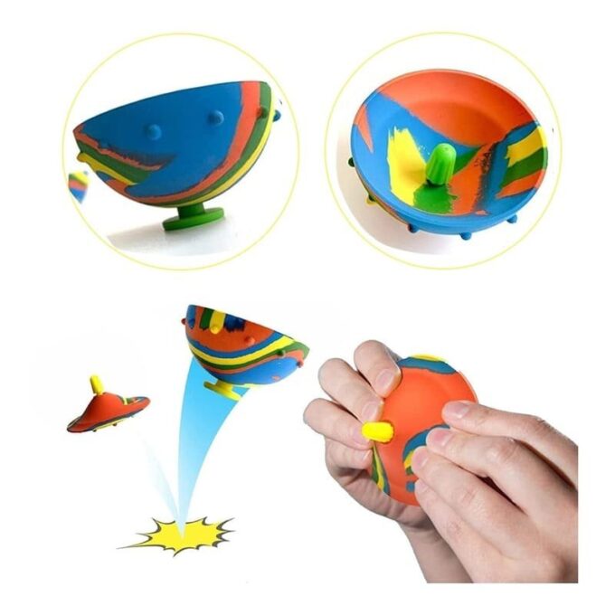 Juguete niños Saltarín rebote Spin Pop