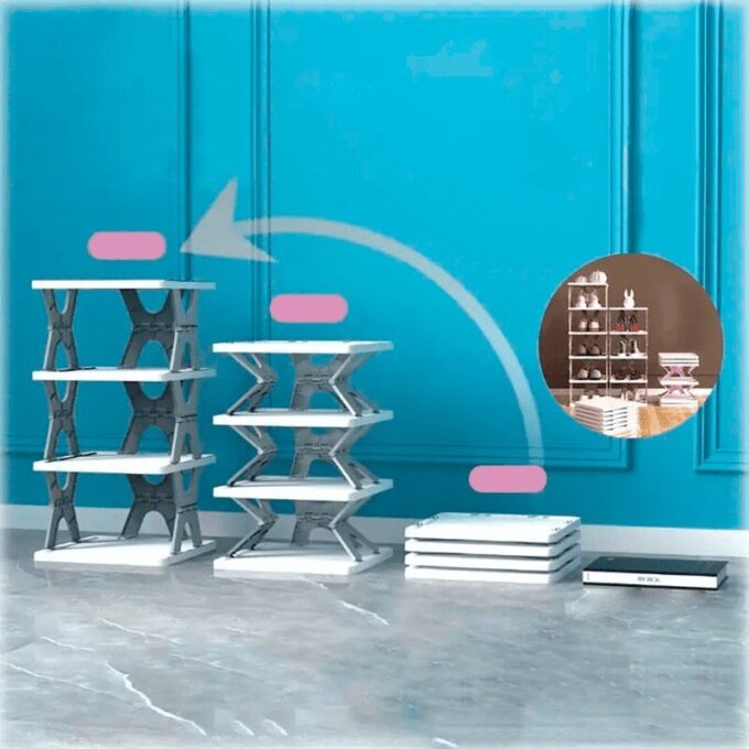 Zapatero multicapas organizador plegable para zapatos 3 niveles FK23D-91