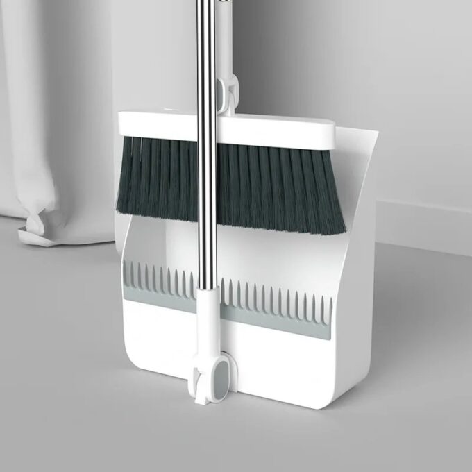 Escoba y recogedor con dientes ajustable set de limpieza 2 en 1 FK23D-211