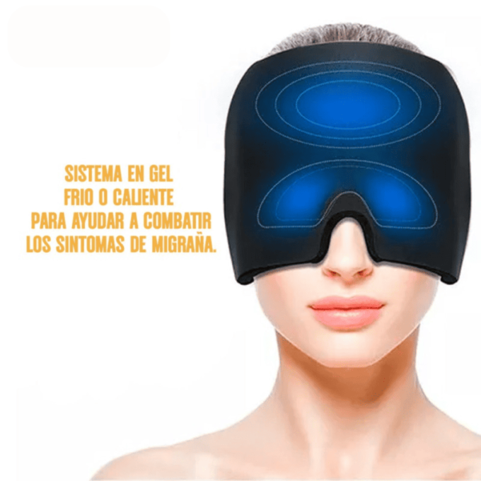 Máscara Facial Sombrero Alivio Migraña Gel FK24-03