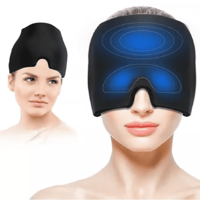 Máscara Facial Sombrero Alivio Migraña Gel FK24-03