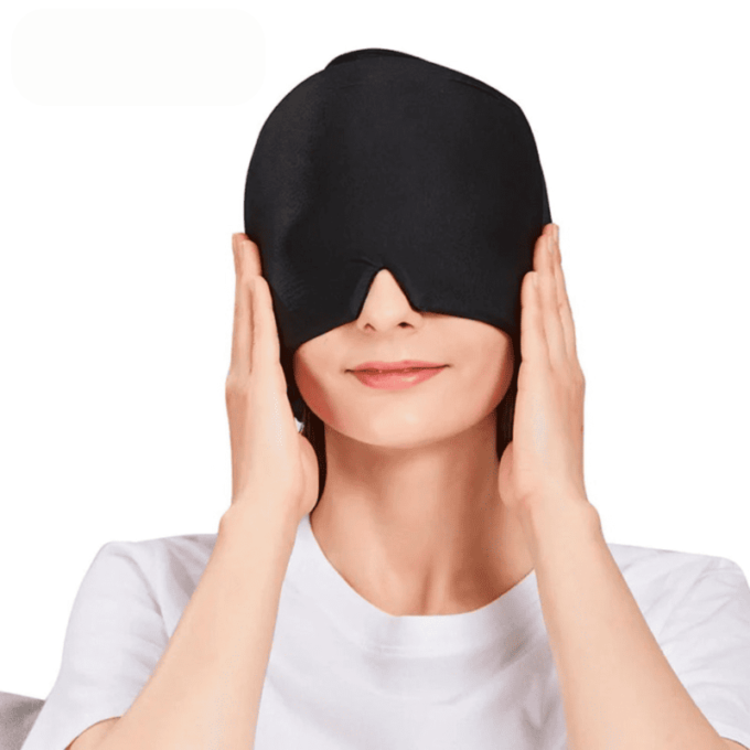 Máscara Facial Sombrero Alivio Migraña Gel FK24-03