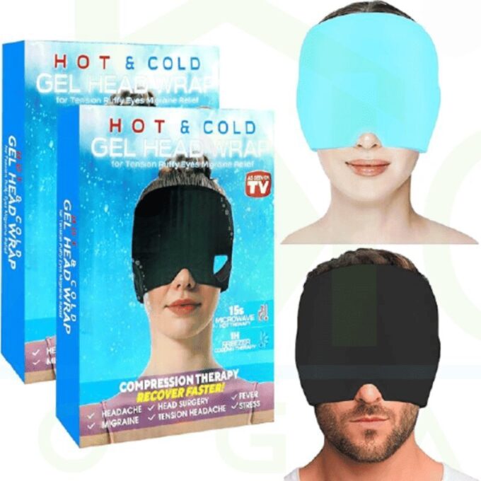 Máscara Facial Sombrero Alivio Migraña Gel FK24-03