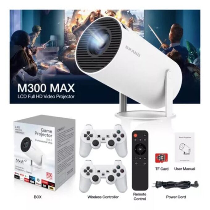 Proyector 2 En 1 Con Videojuegos M300 MAX