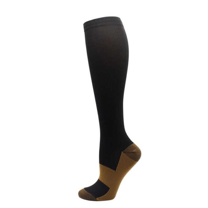 Medias de compresion negro café COMPOSICION 97% NYLON, 3% SPANDEX FK22B-28