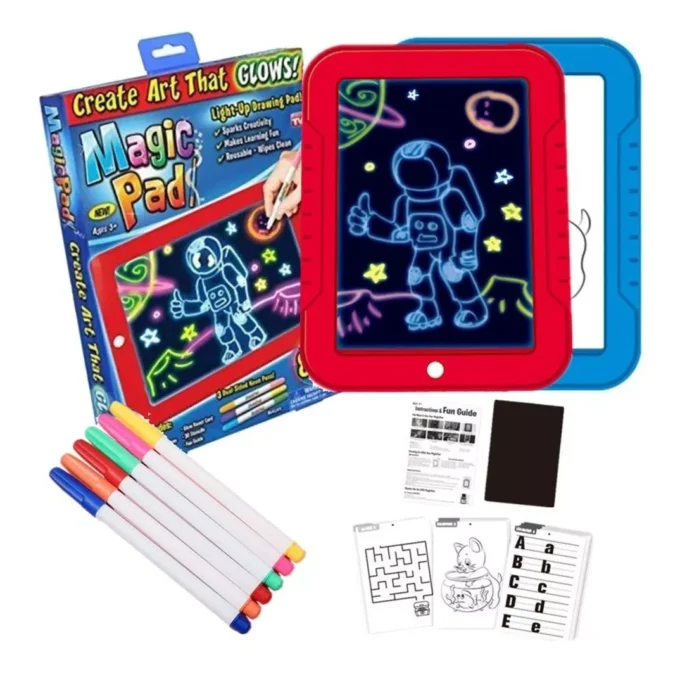 Tablero De Dibujo Con Luz Led Mágico Magic Pad