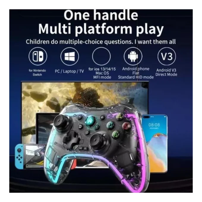 Control Gamer para Celular Multifunción RGB