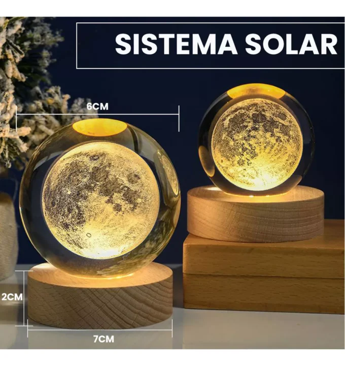 BOLA DE CRISTAL LUZ CALIDA GRANDE