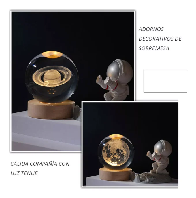BOLA DE CRISTAL LUZ CALIDA GRANDE