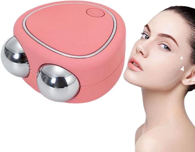 Masajeador facial con microcorriente rodillo estiramiento FK15-297