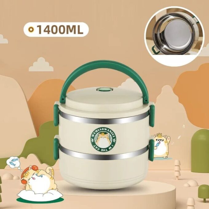 Lonchera porta comida 3 en 1 almacenador termico alimentos FK15-214