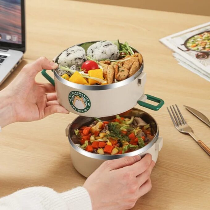 Lonchera porta comida 3 en 1 almacenador termico alimentos FK15-214