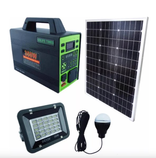 SISTEMA SOLAR PANEL, LAMPARA, BOMBILLO 350W GD-350M