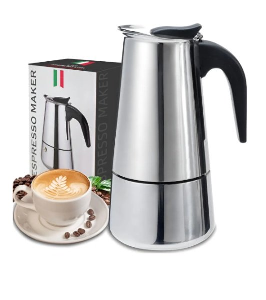 Cafetera Prensa Italiana Acero Inoxidable