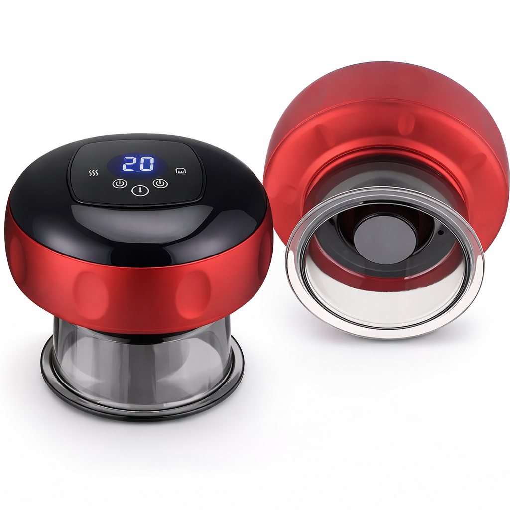 Masajeador De Ventosas Terapia De Succión Con Calor Pantalla Digital FK17-MDK105