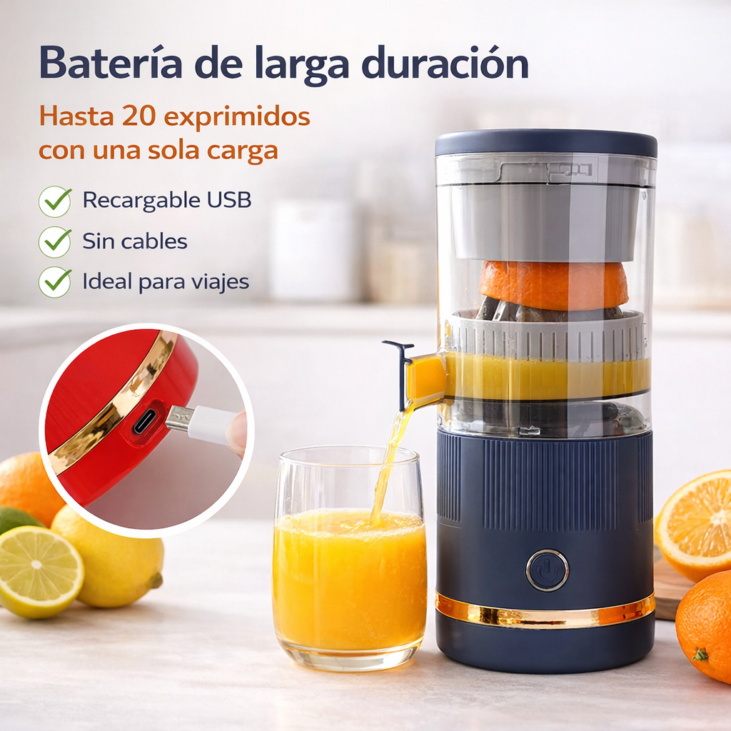 Exprimidor Eléctrico Portátil Recargable USB | Automático Sin FK17-EXP-YZJ-002