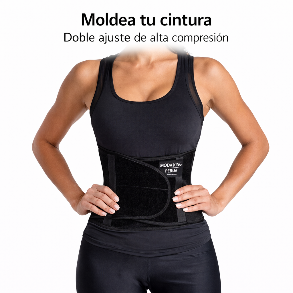 Faja Reductora Moldeadora Reloj De Arena Doble Ajuste | Gym Alta FK17-SM016