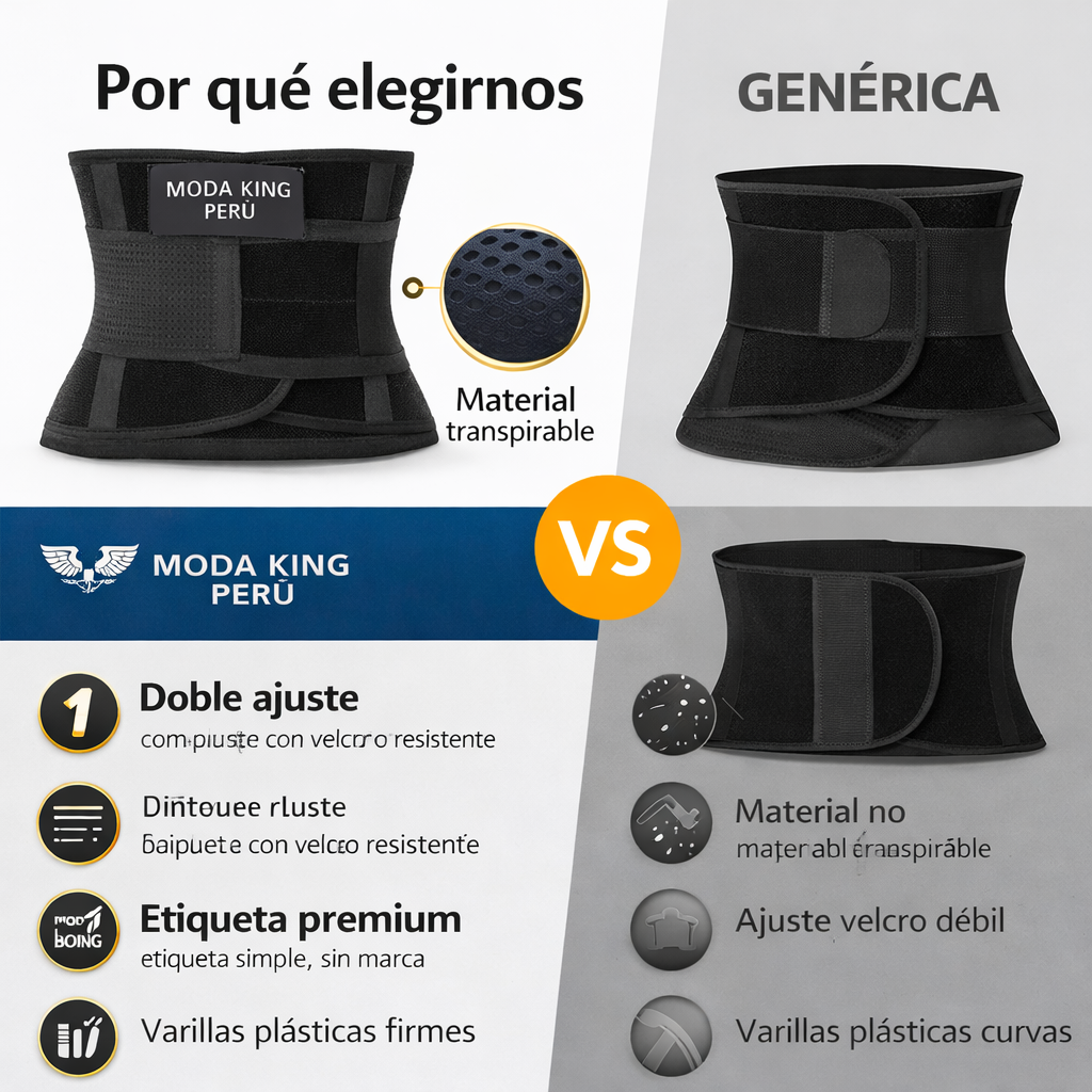 Faja Reductora Moldeadora Reloj De Arena Doble Ajuste | Gym Alta FK17-SM016