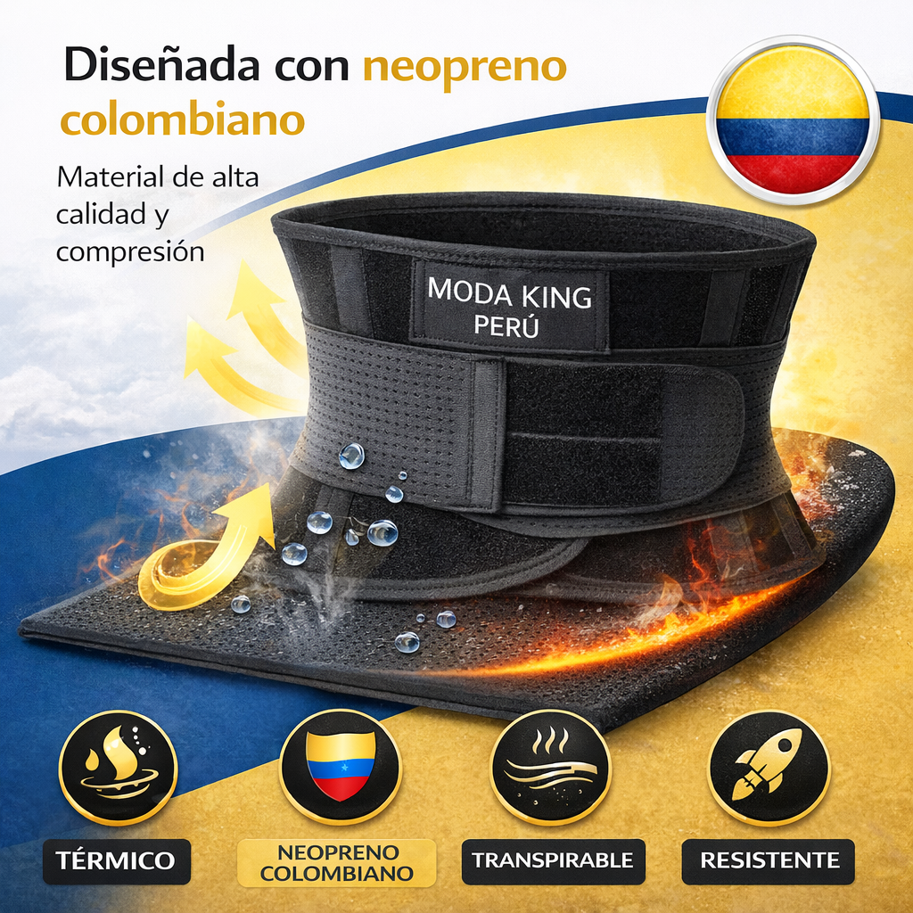 Faja Reductora Moldeadora Reloj De Arena Doble Ajuste | Gym Alta FK17-SM016