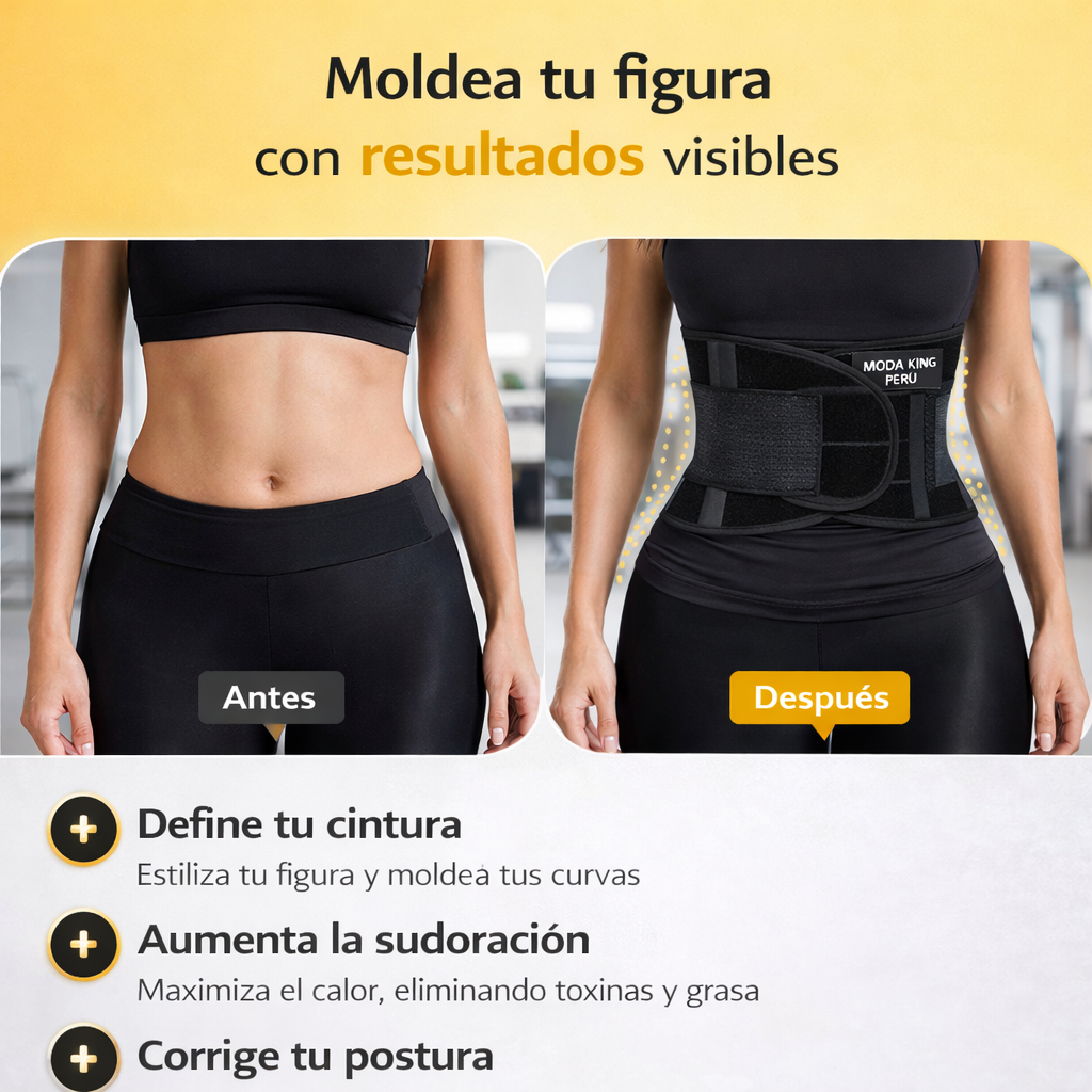 Faja Reductora Moldeadora Reloj De Arena Doble Ajuste | Gym Alta FK17-SM016