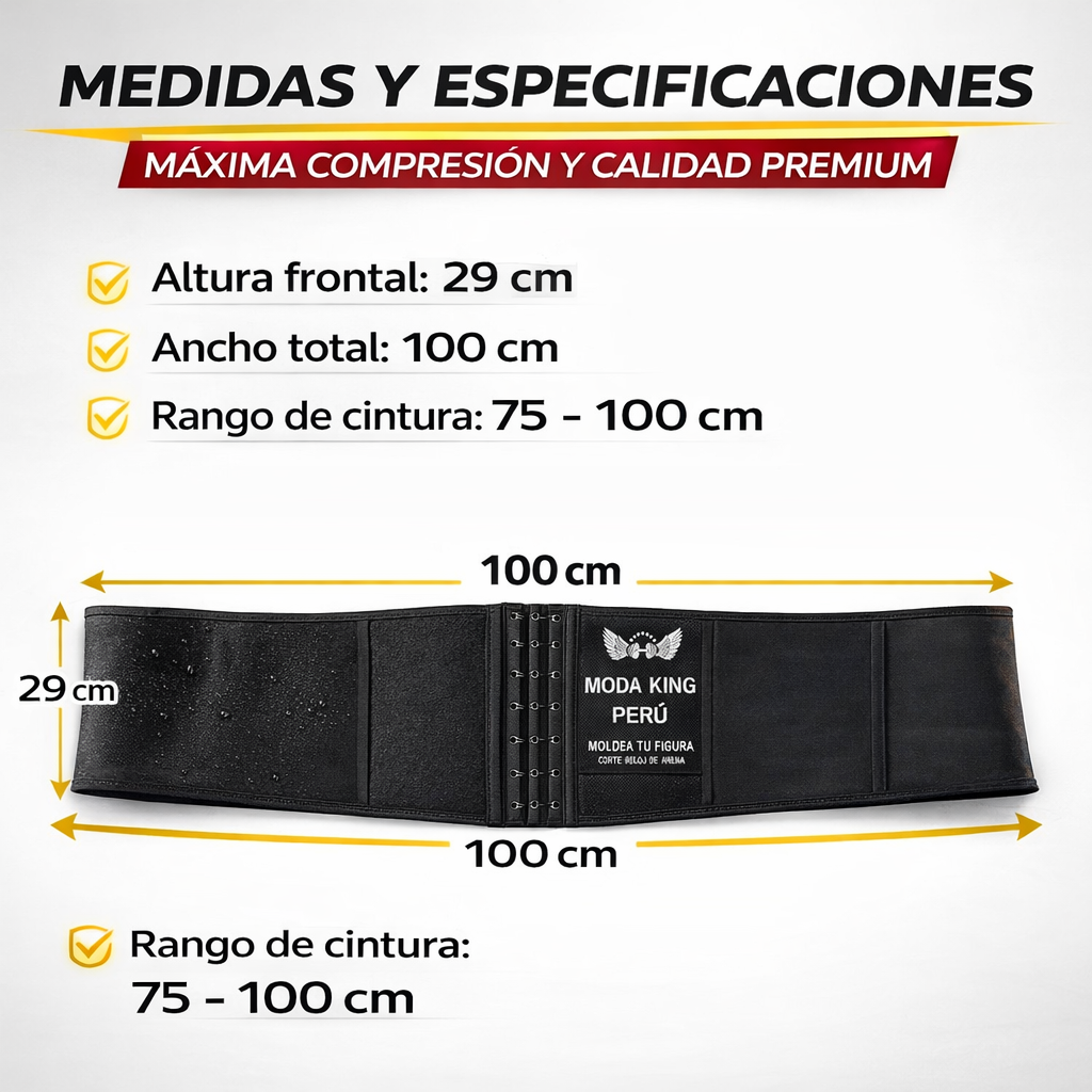 Faja Reductora Térmica Alta Compresión Sauna Moldea Cintura Unisex FK17-SM015