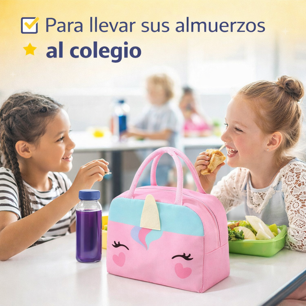 Bolso Lonchera Térmico Infantil Colegio Guardería Resistente FK17-BAG202
