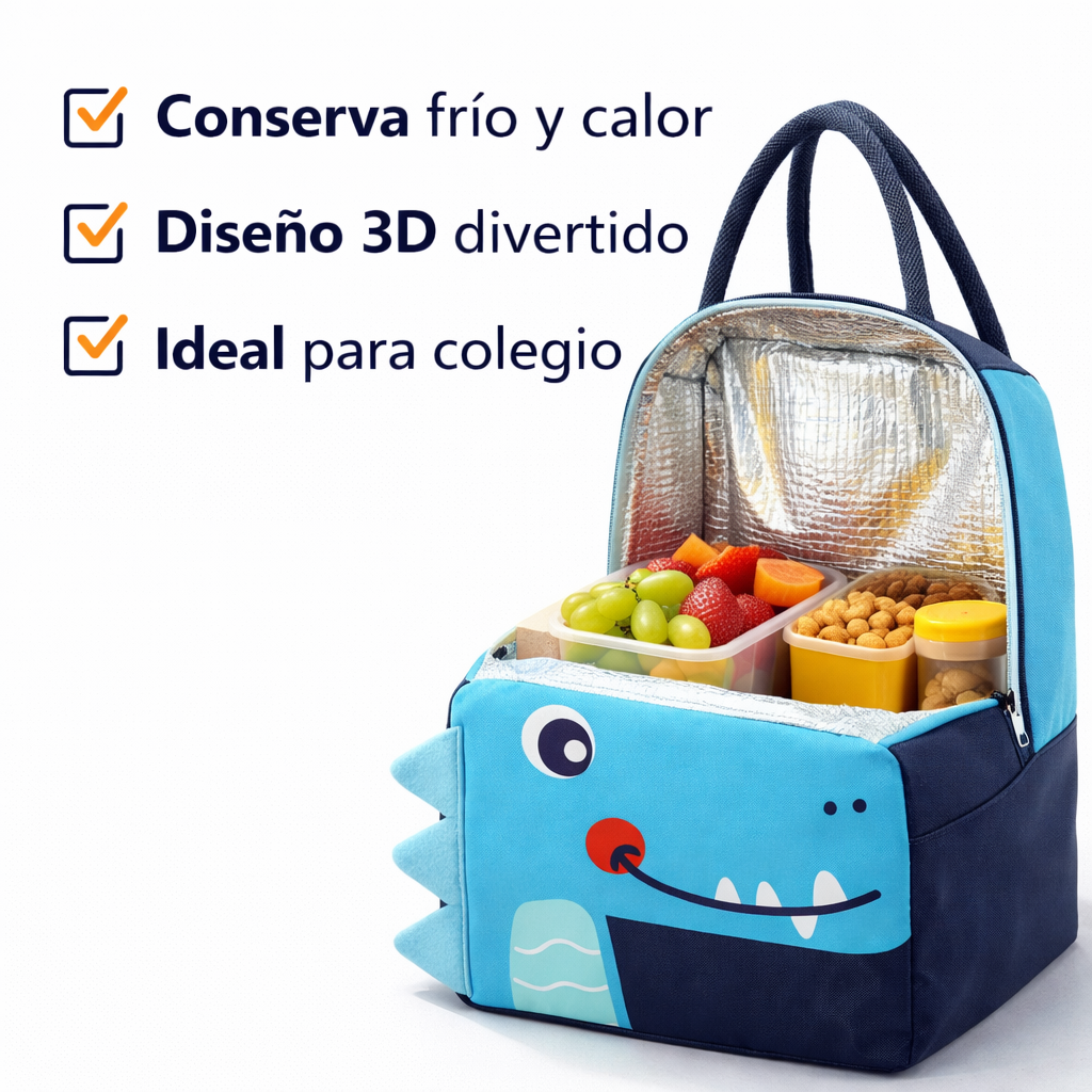 Bolso Lonchera Térmico Infantil Colegio Guardería Resistente FK17-BAG202