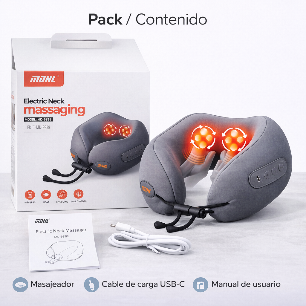 Pistola Masajeadora Muscular Mini 4 Niveles Recargable Terapia FK17-MD73