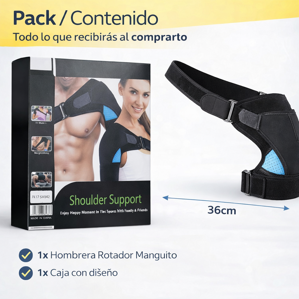 Soporte De Hombro Manguito Rotador Ajustable Ortopédico FK17-SM042