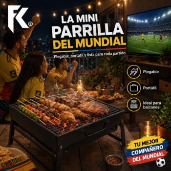 Mini Parrilla Plegable Portátil a Carbón FK17-SM080